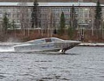 Высокоскоростной катер на подводных крыльях «Сагарис» спущен на воду и прошел первые ходовые испытания
